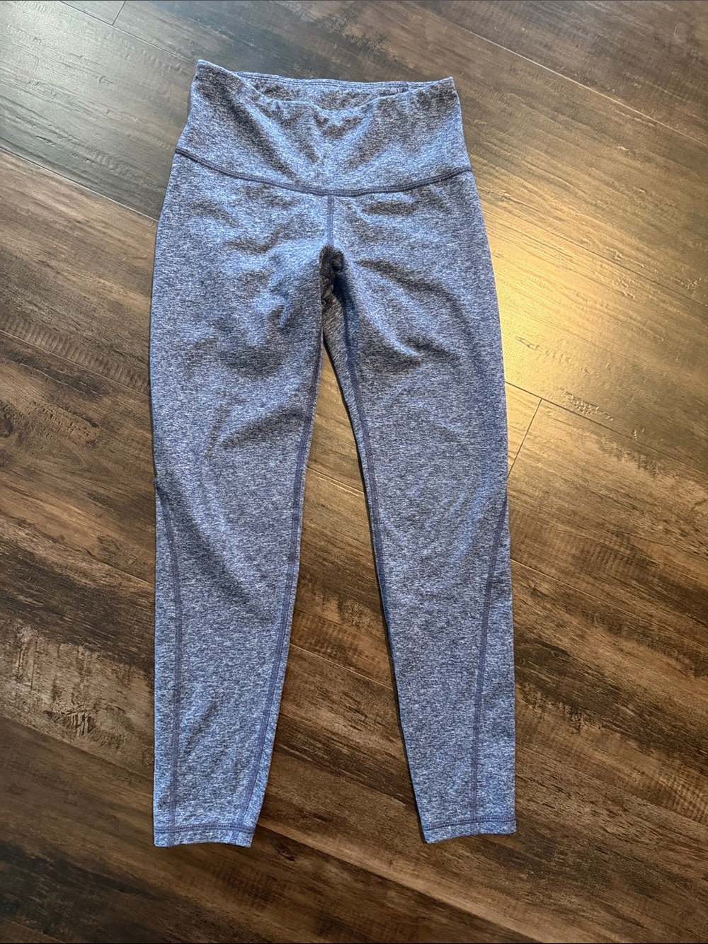 Old Navy Heathered Blue High-Waisted Leggings